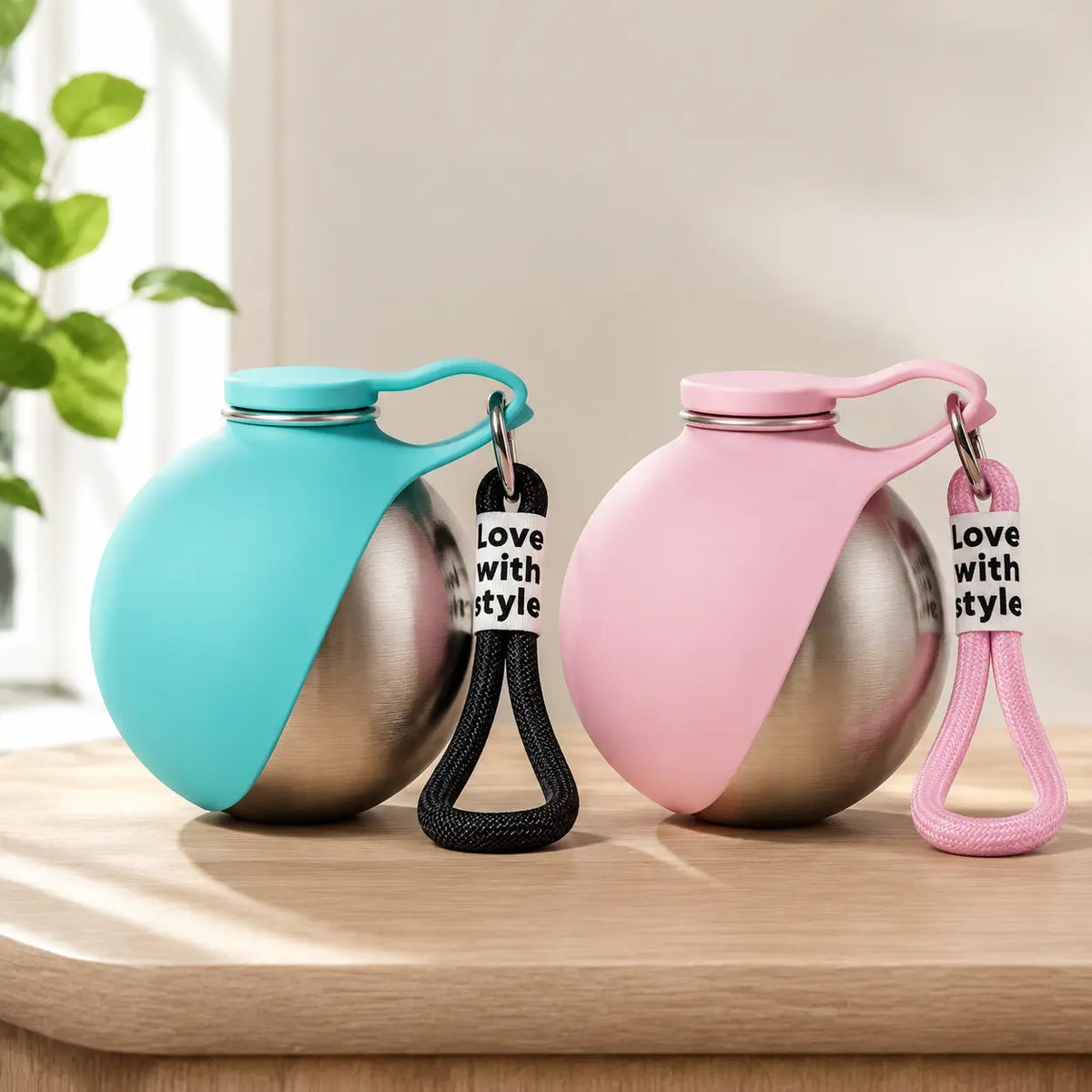 Eco-Friendly 10Oz (285Ml) Stainless Steel Dog Water Bottle with Rubber Leakproof Seal, Foldable Silicone Bowl 2-In-1 Pet Dispenser for Feeding (Pet Supplies, Dog Feeding Accessories), Foldable Bowl